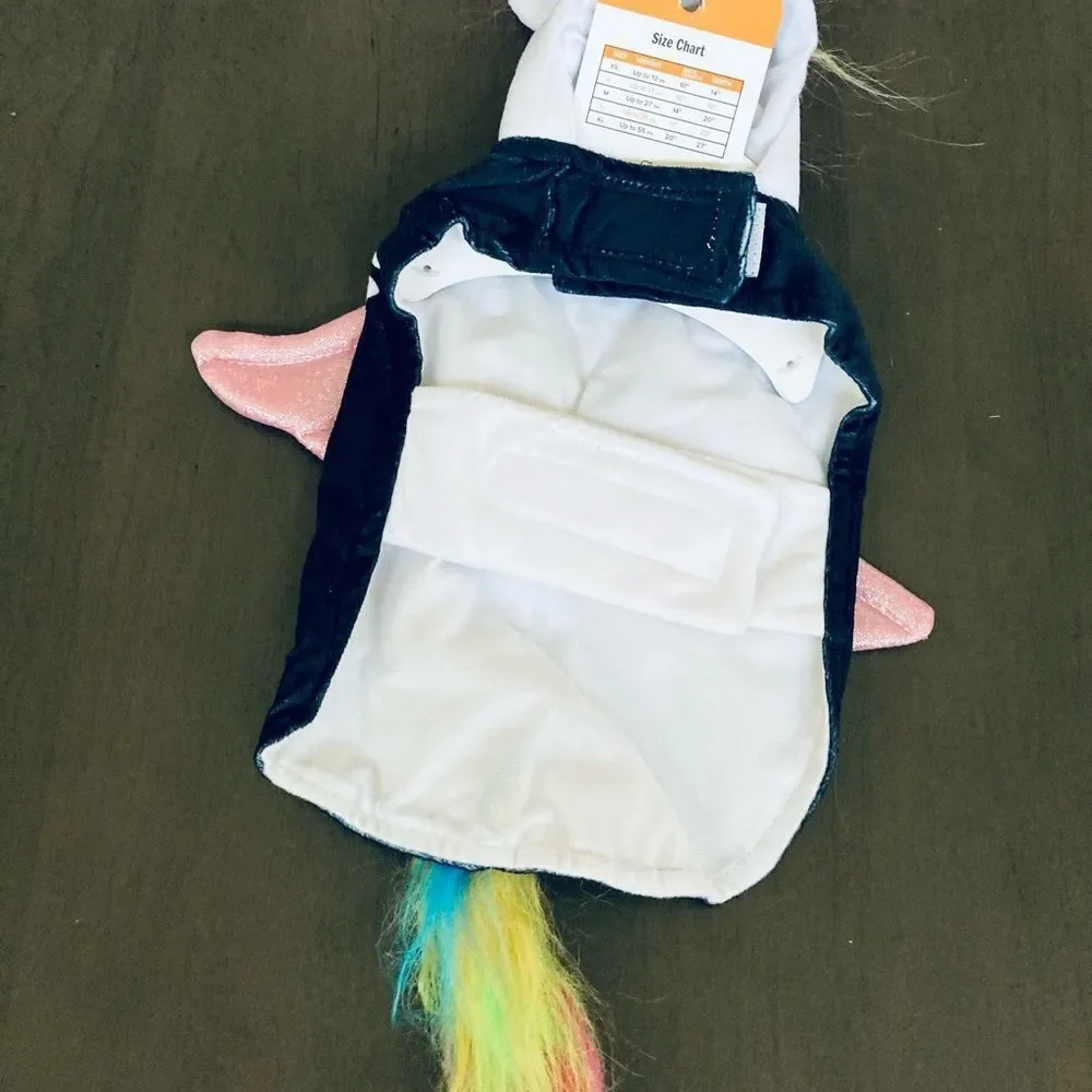 Pet Halloween Unicorn Skeleton Dog Costume